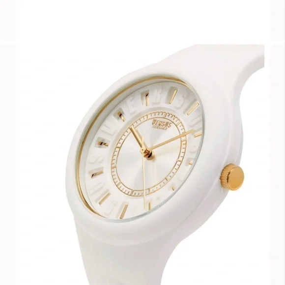 VERSUS Versace Women’s Fire Island Sunray Silicone Strap Watch 39mm NWT
